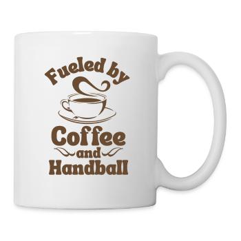 Amateur de café Handball - Mug blanc - blanc - Droite
