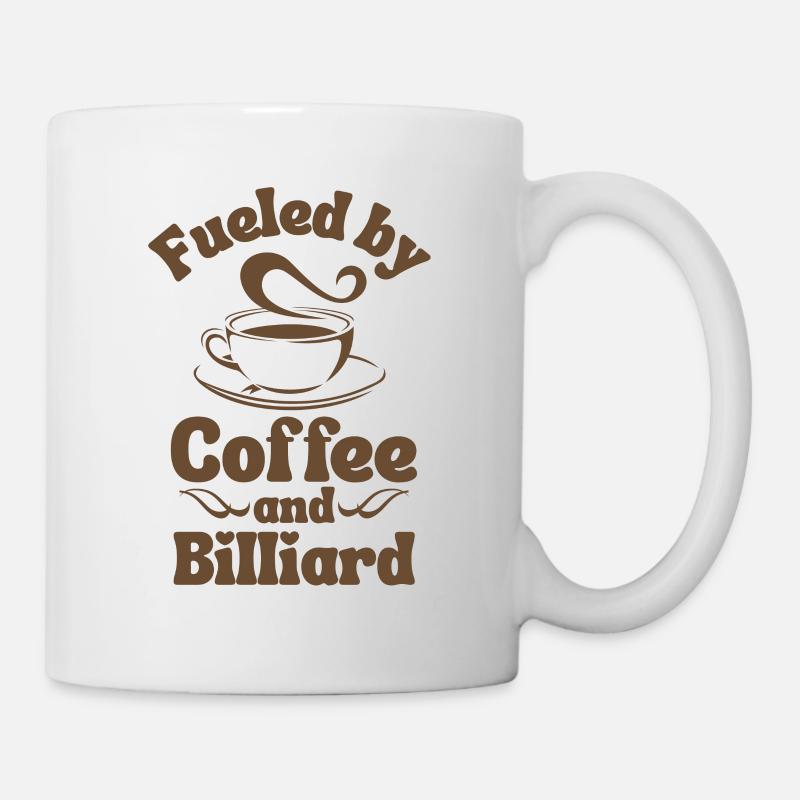 Amateur de billard café - Mug blanc - blanc