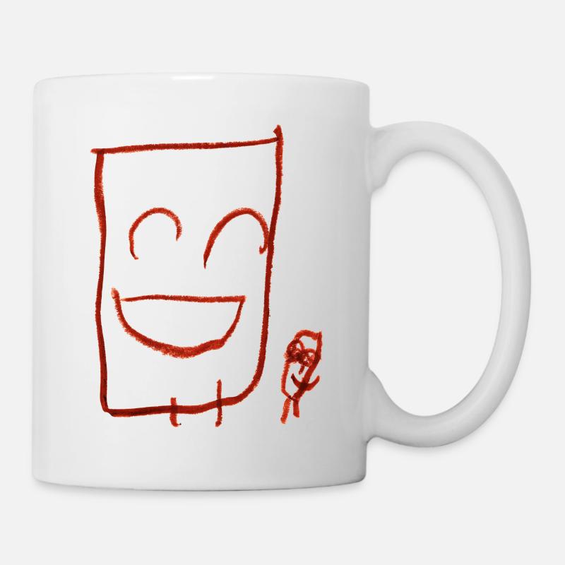 Happy gars (transparent) - Mug blanc - blanc