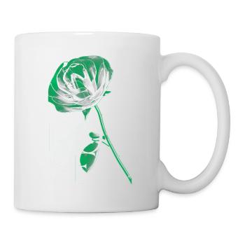 Rose - Tasse - Weiß - Rechts