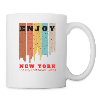 New York The City That Never Sleeps - Tasse - Weiß - Rechts