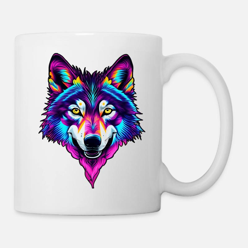 Wolf 02 - Tasse - Weiß