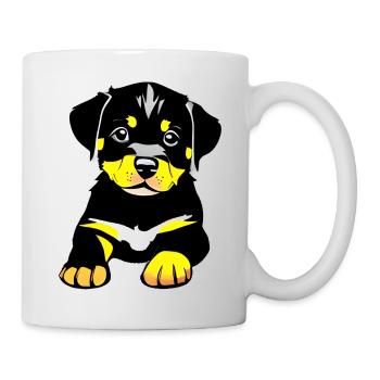 Rottweiler Chien Rottweiler Puppy Puppy Dogs - Mug blanc - blanc - Droite