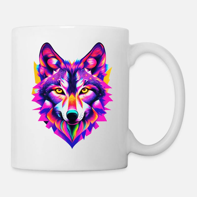 Wolf 03 - Tasse - Weiß