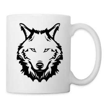 wolf - Tasse - Weiß - Rechts