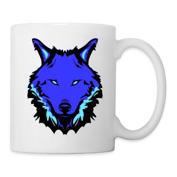 wolf - Tasse - Weiß - Rechts