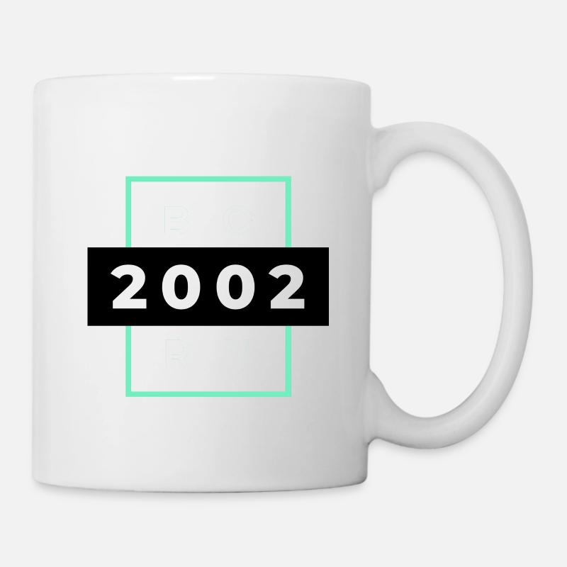 Born 2002 Birthday - Tasse - Weiß
