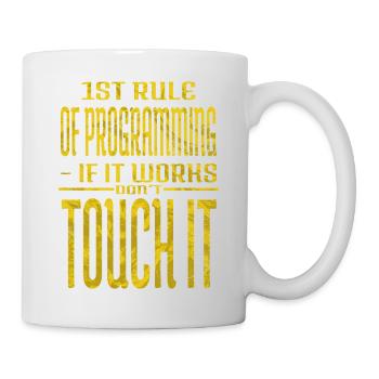 health informatics specialist tshirts fun - Tasse - Weiß - Rechts