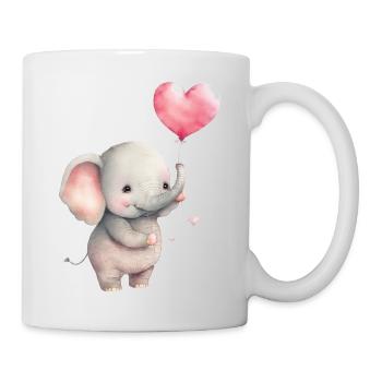 Cute elephant - Mug - white - Right