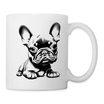 Chiens Propriétaire de chien bouledogue français - Mug blanc - blanc - Droite