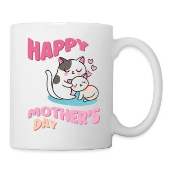 Mother's Day mom and baby cats - kawaii style - Mug - white - Right