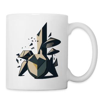 Abstract Drum Set - Mug - white - Right