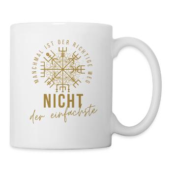 Wegweiser RUNEN VEGVISIR - Tasse - Weiß - Rechts