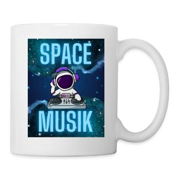 Space Musik - Tasse - Weiß - Rechts