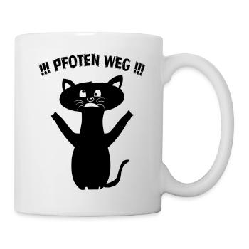 Pfoten weg - Tasse - Weiß - Rechts