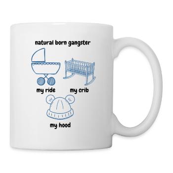 Natural Born Gangster - Édition bébé - Mug blanc - blanc - Droite