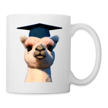 Bachelor's degree Graduate Alpaca School-leaving certificate - Mug - white - Right