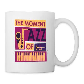 the moment of jazz music - Mug - white - Right