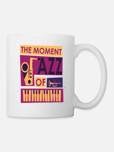 the moment of jazz music - Mug - white
