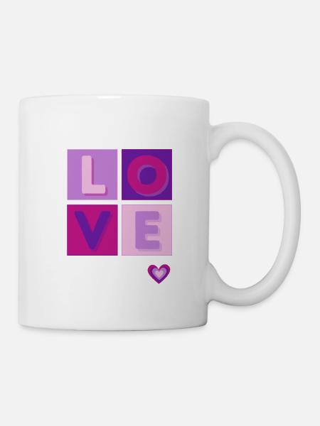 LOVE (Positive Design) - Mug - white