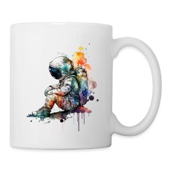 Aquarelles d’astronautes - Mug blanc - blanc - Droite