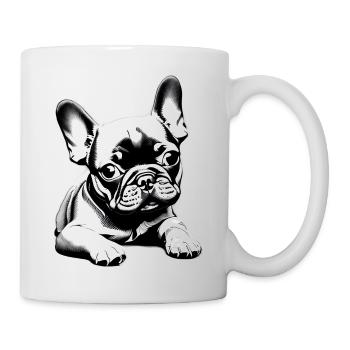 Chien Bouledogue Français Propriétaire de chien - Mug blanc - blanc - Droite