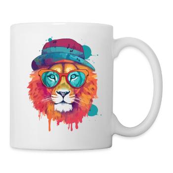 Zio the cool lion - Mug - white - Right