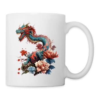 Cooler Drache - Tasse - Weiß - Rechts