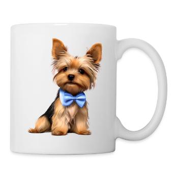 Puppy Yorkshire Terrier Dog Owner Dog - Mug - white - Right
