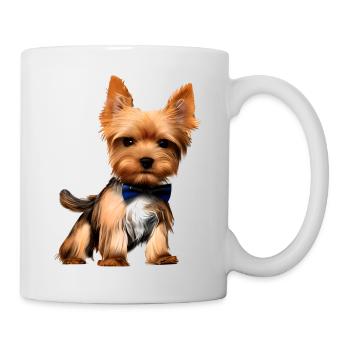 Dog Owner Yorkshire Terrier Puppy Dog - Mug - white - Right