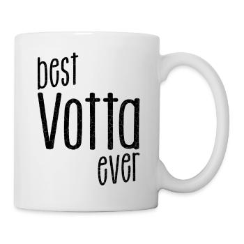 best Votter ever, bester Papa aller Zeiten Dialekt - Tasse - Weiß - Rechts