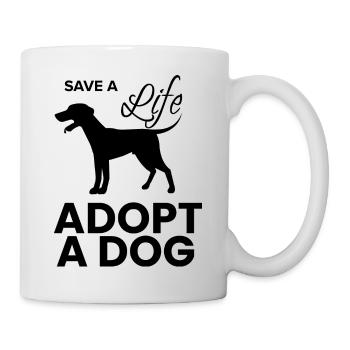 Hund Dog - Tasse - Weiß - Rechts