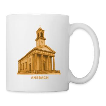 Ansbach St. Ludwig Kirche Mittelfranken Bayern - Tasse - Weiß - Rechts