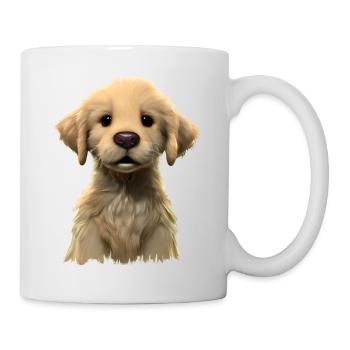 Hunde Hundewelpe Golden Retriever Hundebesitzer - Tasse - Weiß - Rechts