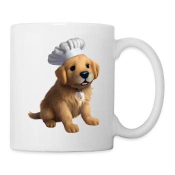 Golden Retriever Puppy Cooking Dogs Gastronom - Mug blanc - blanc - Droite