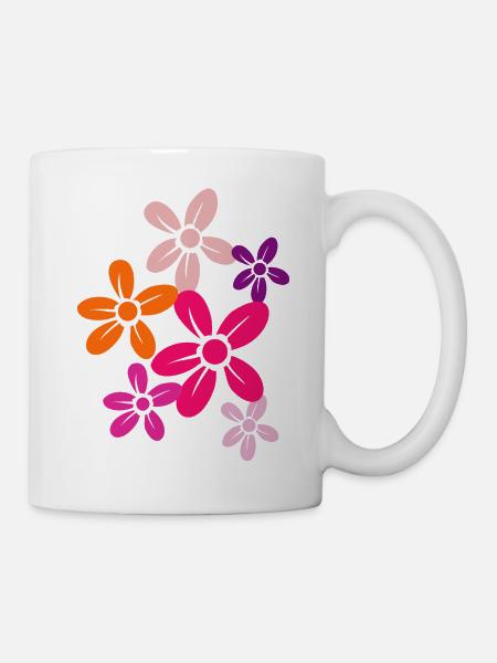 Flower Blume Pflanze - Tasse - Weiß