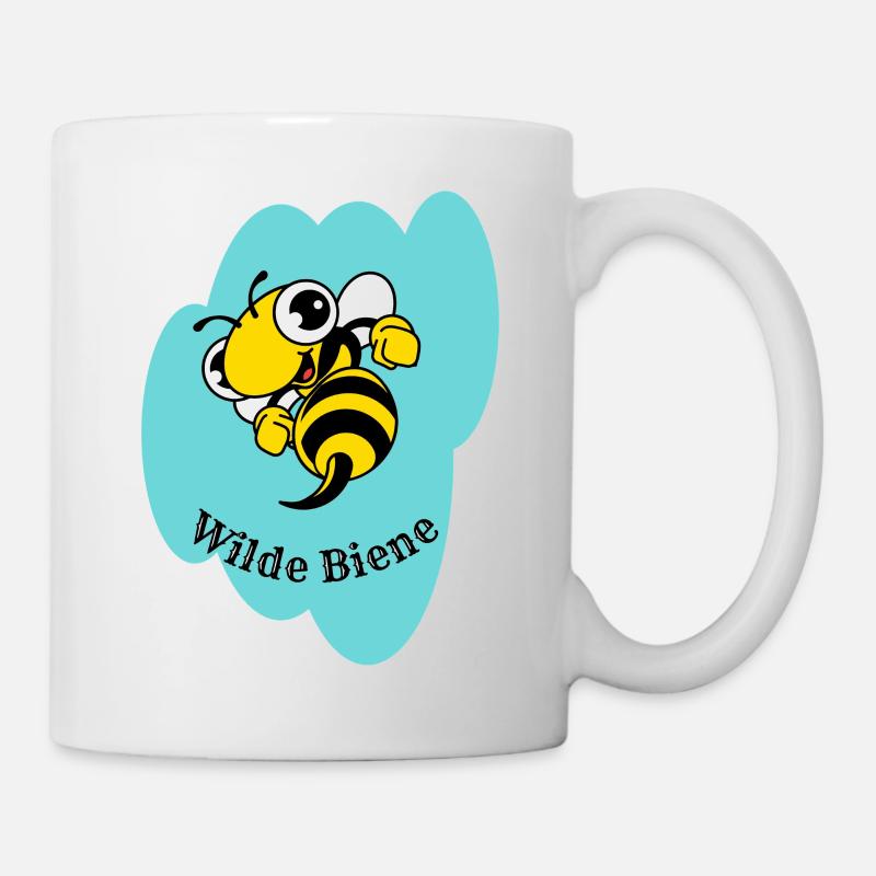 Wilde Biene - Tasse - Weiß