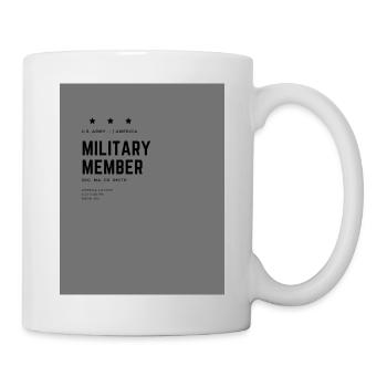 Military Member Design - Tasse - Weiß - Rechts