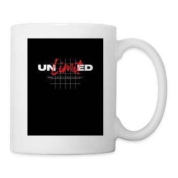 Unlimited lettering, modern - Mug - white - Right