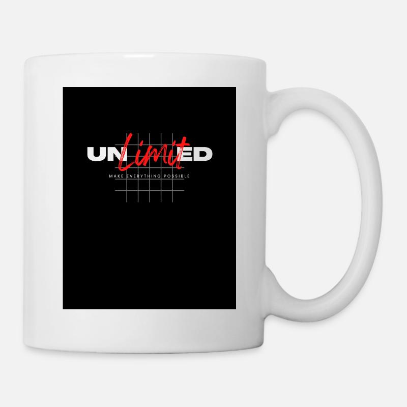 Unlimited lettering, modern - Mug - white