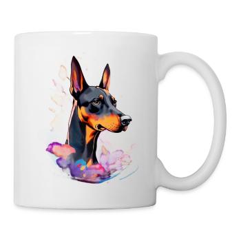 Dobermann - Tasse - Weiß - Rechts