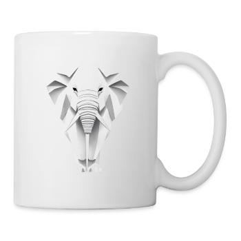 Paper Origami Elephant - Mug - white - Right