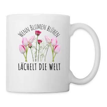Blumen Garten Gärtner Blumenstrauß BLUMENLIEBE - Tasse - Weiß - Rechts
