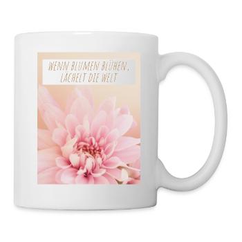 Blumen Garten Gärtner Blumenstrauß BLUMENLIEBE - Tasse - Weiß - Rechts