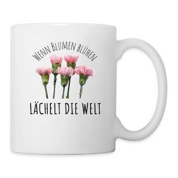 Blumen Garten Gärtner Blumenstrauß BLUMENLIEBE - Tasse - Weiß - Rechts