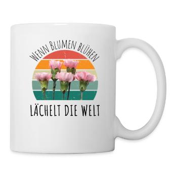 Blumen Garten Gärtner Blumenstrauß BLUMENLIEBE - Tasse - Weiß - Rechts