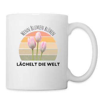 Blumen Garten Gärtner Blumenstrauß BLUMENLIEBE - Tasse - Weiß - Rechts