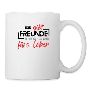 Beste Freunde FREUND Kumpel Kumpels - Tasse - Weiß - Rechts