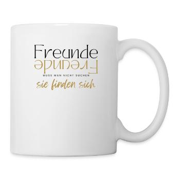 Beste Freunde FREUND Kumpel Kumpels - Tasse - Weiß - Rechts