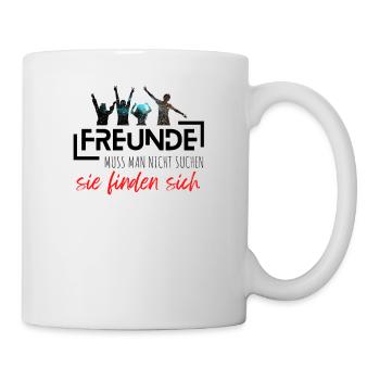 Beste Freunde FREUND Kumpel Kumpels - Tasse - Weiß - Rechts